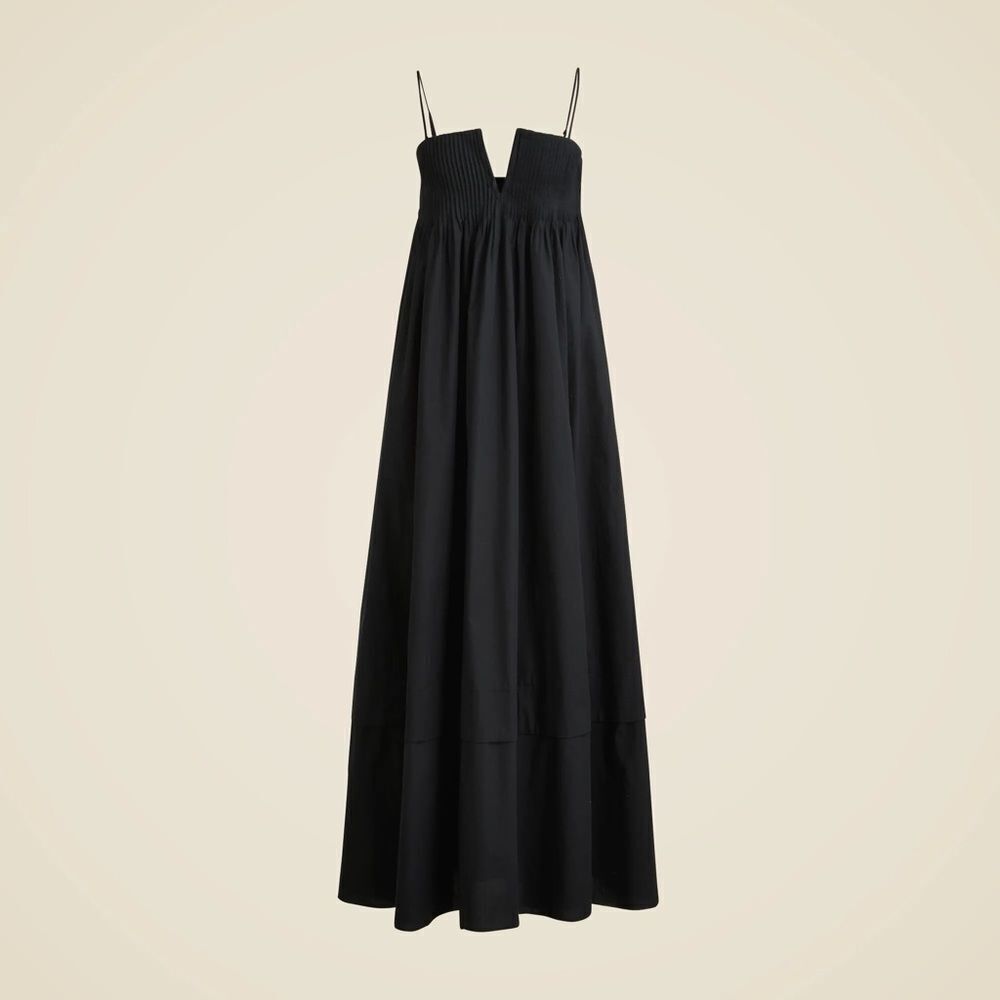 NWT J CREW Collection strapless notched maxi dress in black - Picture 3 of 7
